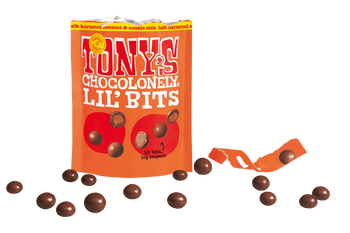 Tony's Chocolonely Lil’Bits melk karamel zeezout & cookie mix